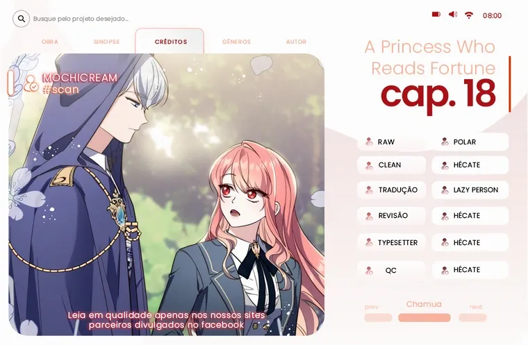 Uma Princesa que Lê a Sorte Capítulo 18 Página 1