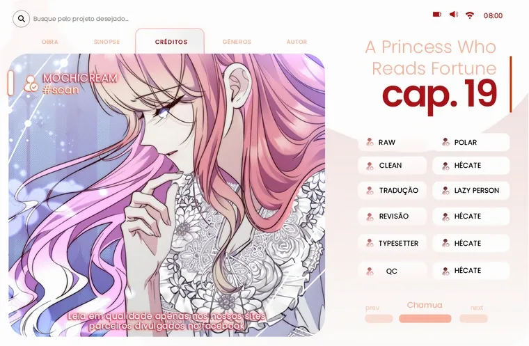 Uma Princesa que Lê a Sorte Capítulo 19 Página 2