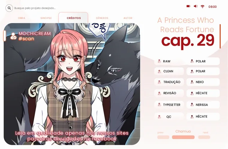 Uma Princesa que Lê a Sorte Capítulo 29 Página 1