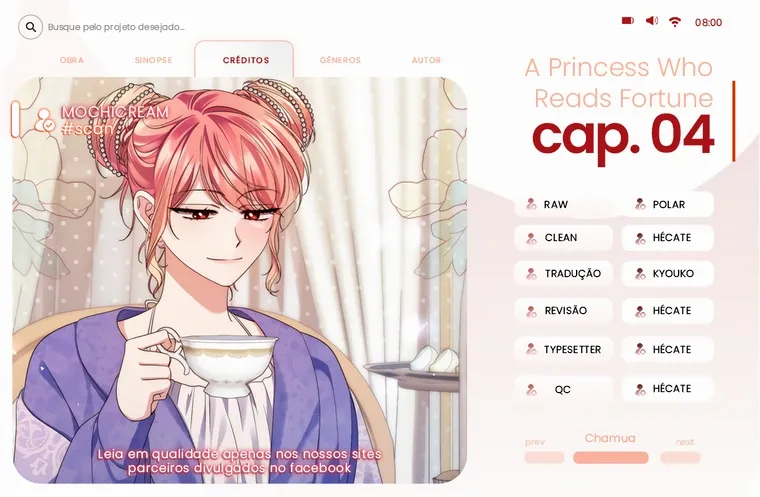 Uma Princesa que Lê a Sorte Capítulo 4 Página 1