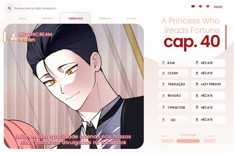 Uma Princesa que Lê a Sorte Capítulo 40 Página 1