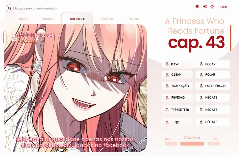 Uma Princesa que Lê a Sorte Capítulo 43 Página 1