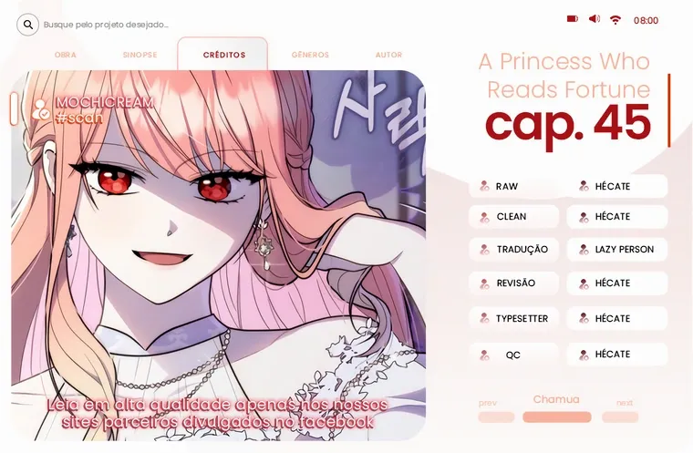 Uma Princesa que Lê a Sorte Capítulo 45 Página 1
