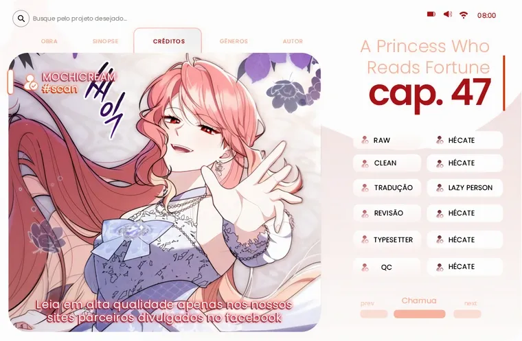 Uma Princesa que Lê a Sorte Capítulo 47 Página 1