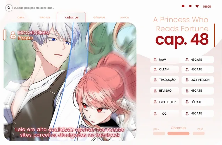 Uma Princesa que Lê a Sorte Capítulo 48 Página 1