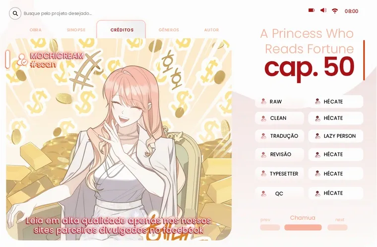 Uma Princesa que Lê a Sorte Capítulo 50 Página 1