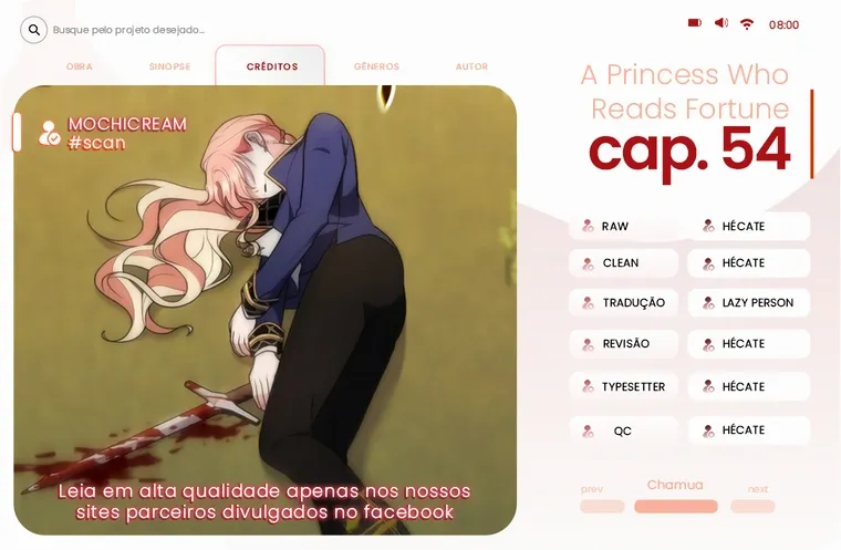 Uma Princesa que Lê a Sorte Capítulo 54 Página 1
