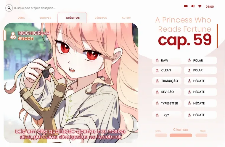 Uma Princesa que Lê a Sorte Capítulo 59 Página 1