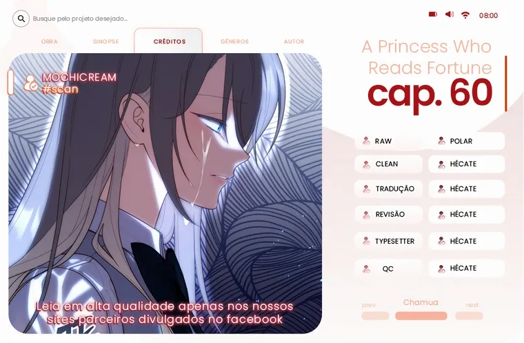 Uma Princesa que Lê a Sorte Capítulo 60 Página 1