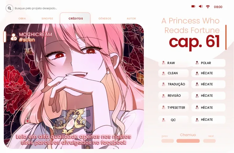 Uma Princesa que Lê a Sorte Capítulo 61 Página 1