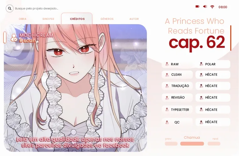 Uma Princesa que Lê a Sorte Capítulo 62 Página 1
