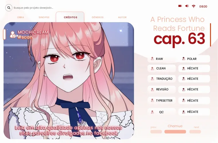 Uma Princesa que Lê a Sorte Capítulo 63 Página 1