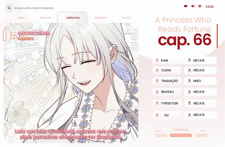 Uma Princesa que Lê a Sorte Capítulo 66 Página 1