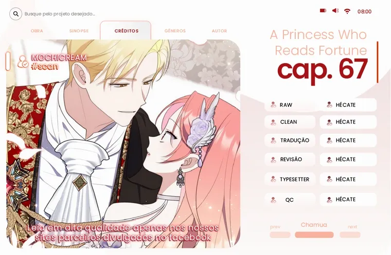 Uma Princesa que Lê a Sorte Capítulo 67 Página 1