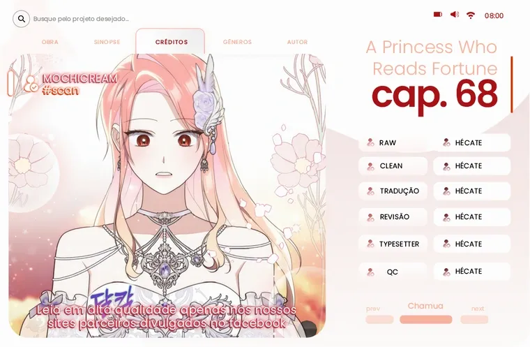 Uma Princesa que Lê a Sorte Capítulo 68 Página 1