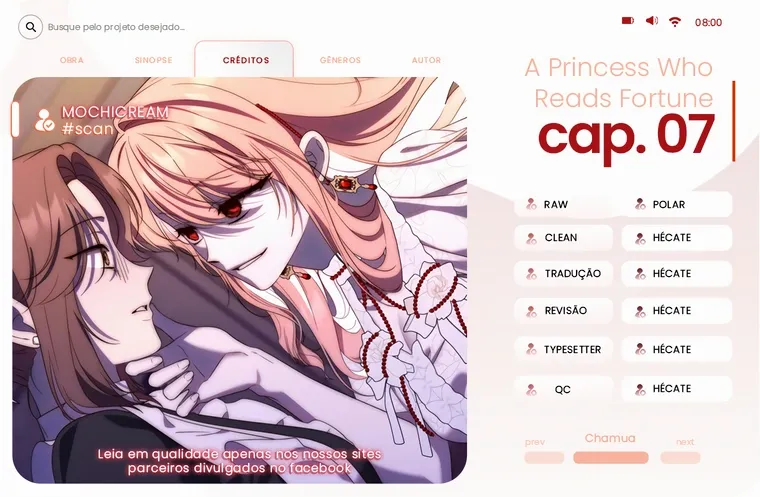 Uma Princesa que Lê a Sorte Capítulo 7 Página 1