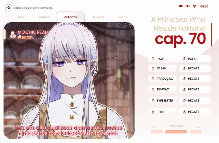 Uma Princesa que Lê a Sorte Capítulo 70 Página 1