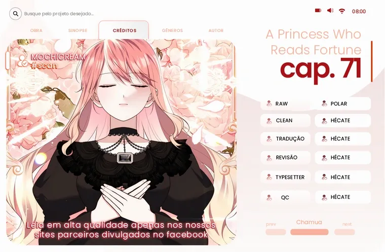Uma Princesa que Lê a Sorte Capítulo 71 Página 1