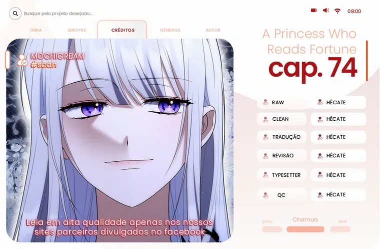 Uma Princesa que Lê a Sorte Capítulo 74 Página 1