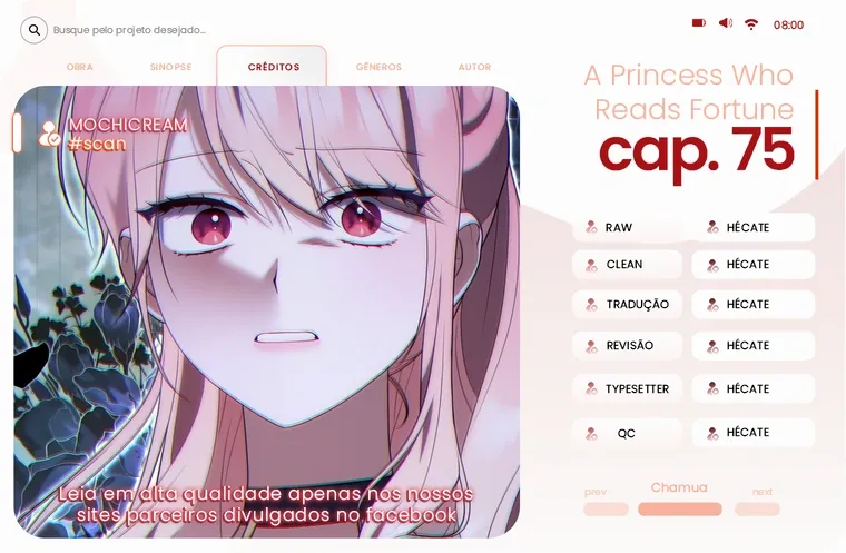 Uma Princesa que Lê a Sorte Capítulo 75 Página 1