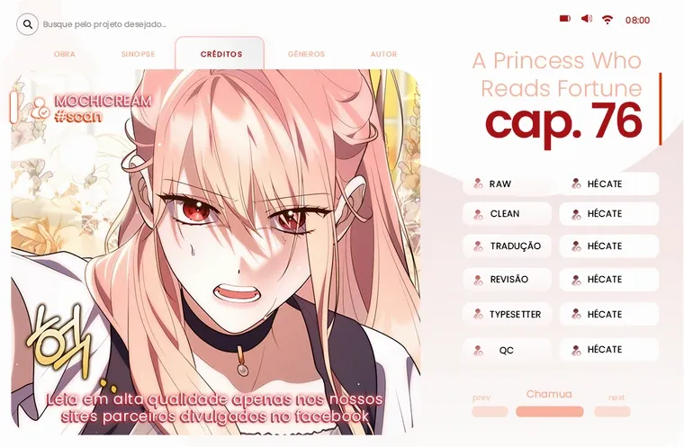 Uma Princesa que Lê a Sorte Capítulo 76 Página 1