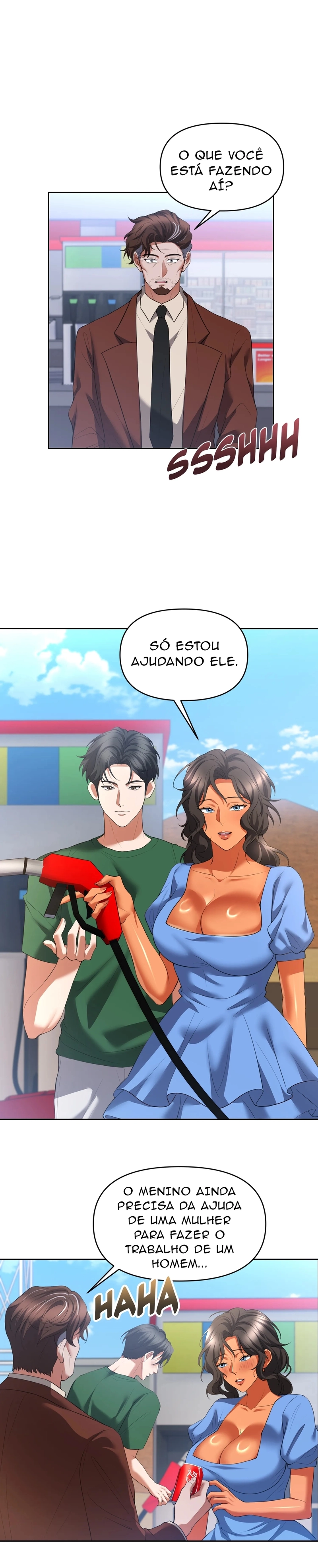 Viagem no banco de trás com minha madrasta Capítulo 2 Página 1