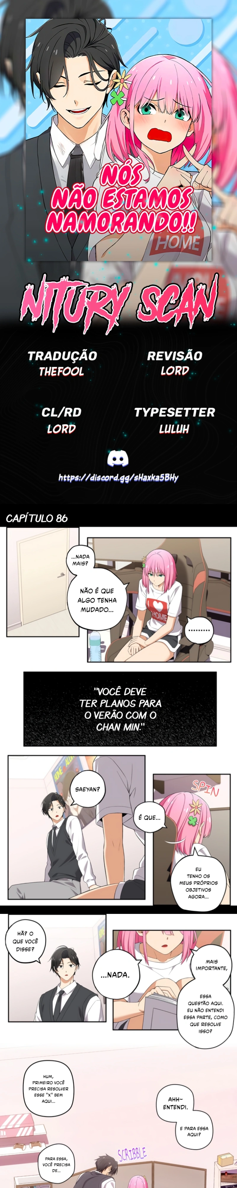 Não Estamos Namorando!! Capítulo 86 Página 1