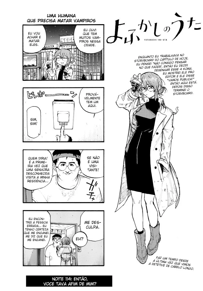 Yofukashi no uta Capítulo 114 Página 10