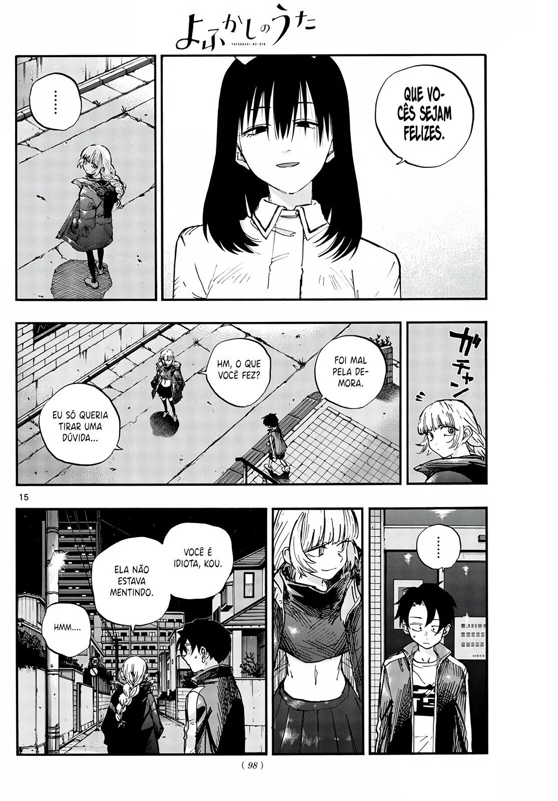 Yofukashi no uta Capítulo 64 Página 15