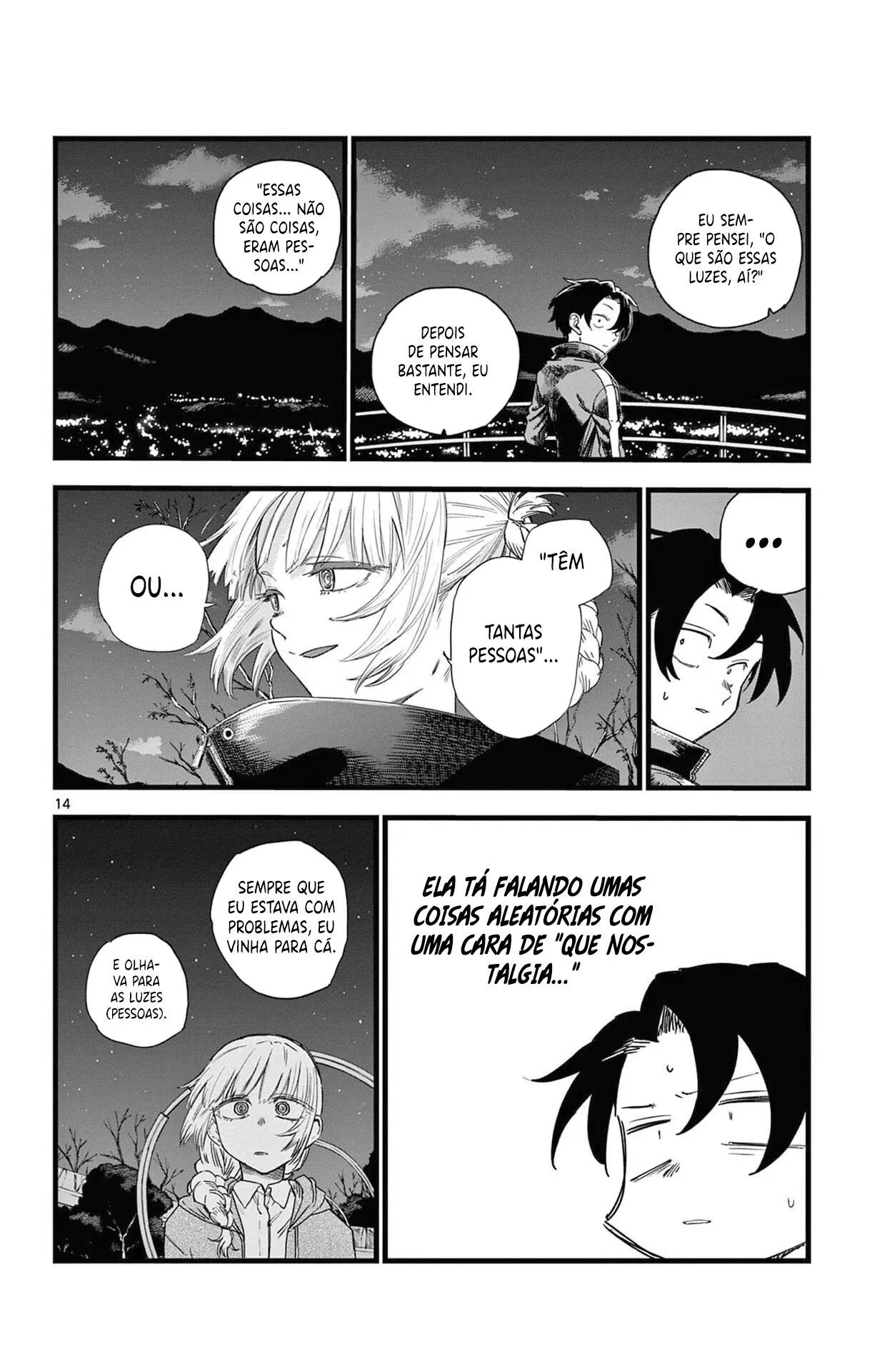Yofukashi no uta Capítulo 68 Página 14