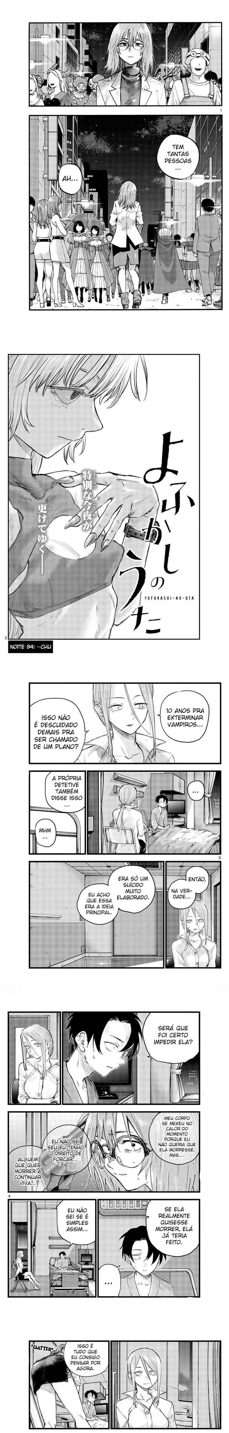 Yofukashi no uta Capítulo 94 Página 1
