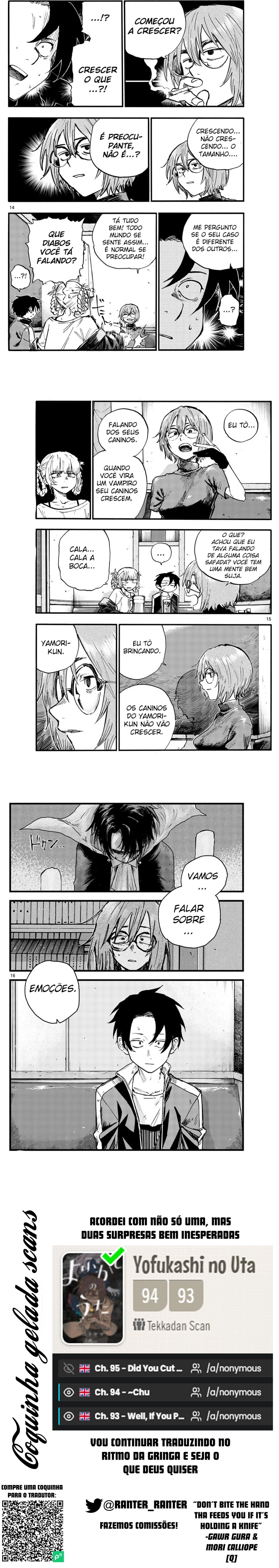 Yofukashi no uta Capítulo 95 Página 4