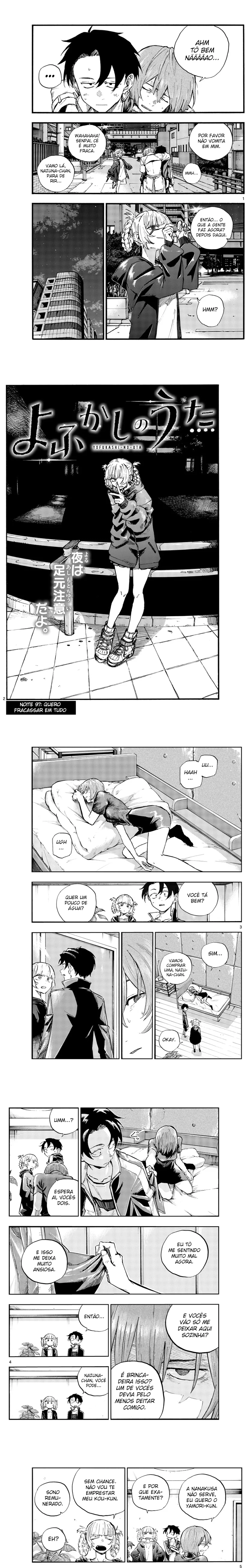 Yofukashi no uta Capítulo 97 Página 1