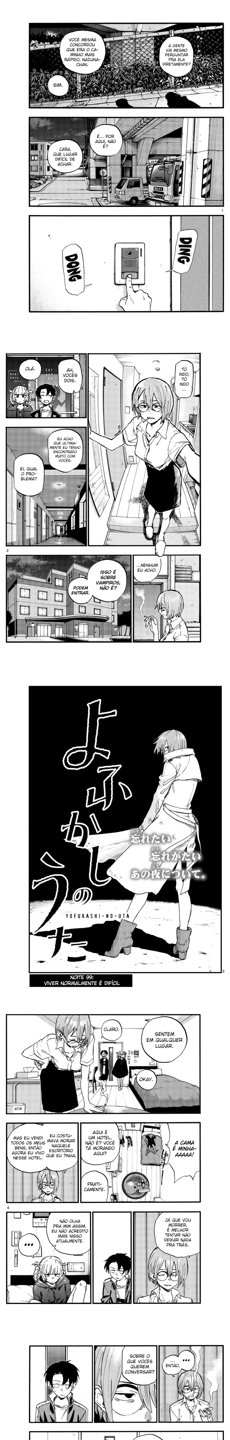 Yofukashi no uta Capítulo 99 Página 1