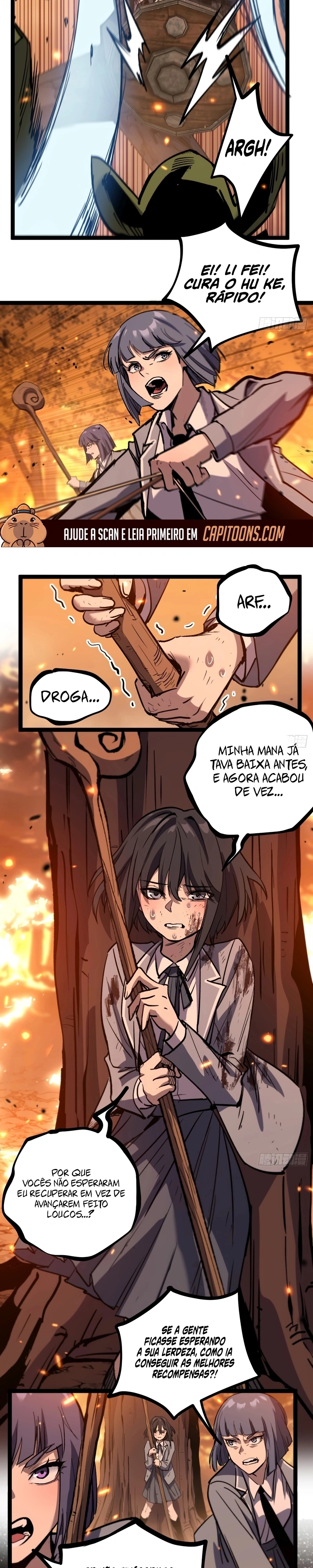 Minha Técnica de Cura Copia Tudo, Eu Detonei o Abismo Capítulo 6 Página 9