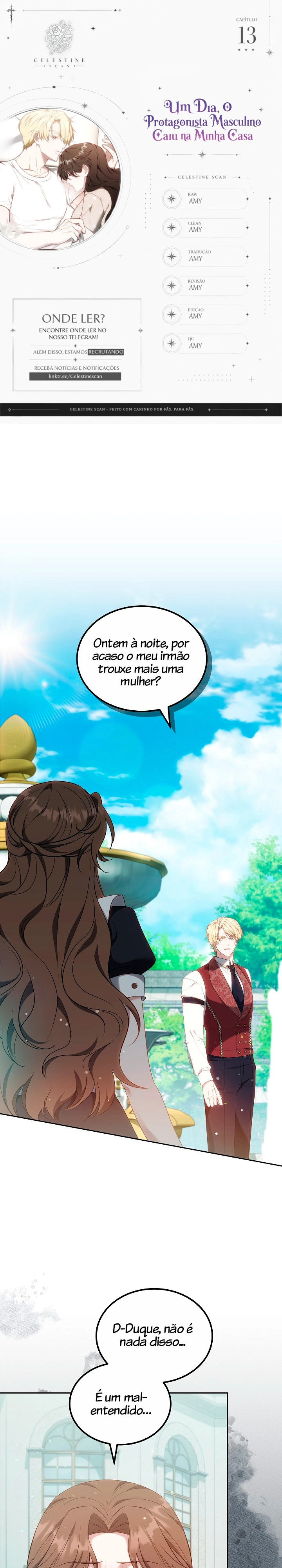 Um Dia, o Protagonista Masculino Caiu na Minha Casa Capítulo 13 Página 1