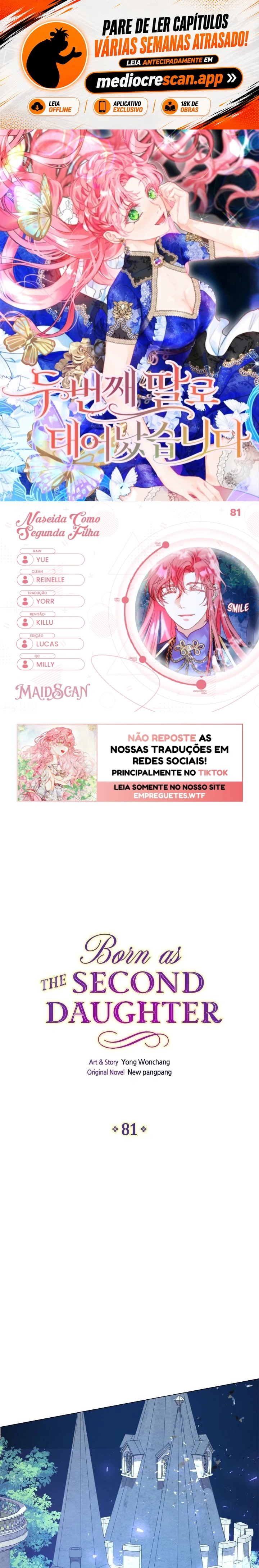 Nascida como a Segunda Filha Capítulo 81 Página 1