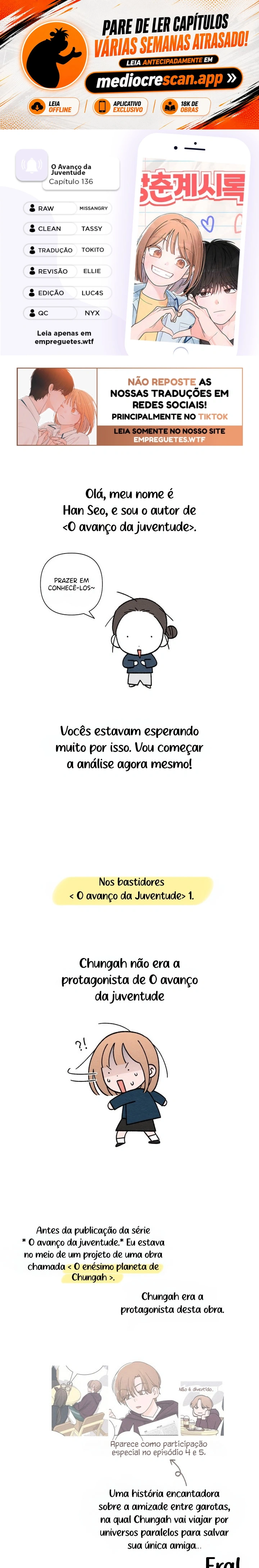 O Avanço da Juventude Capítulo 136 Página 1