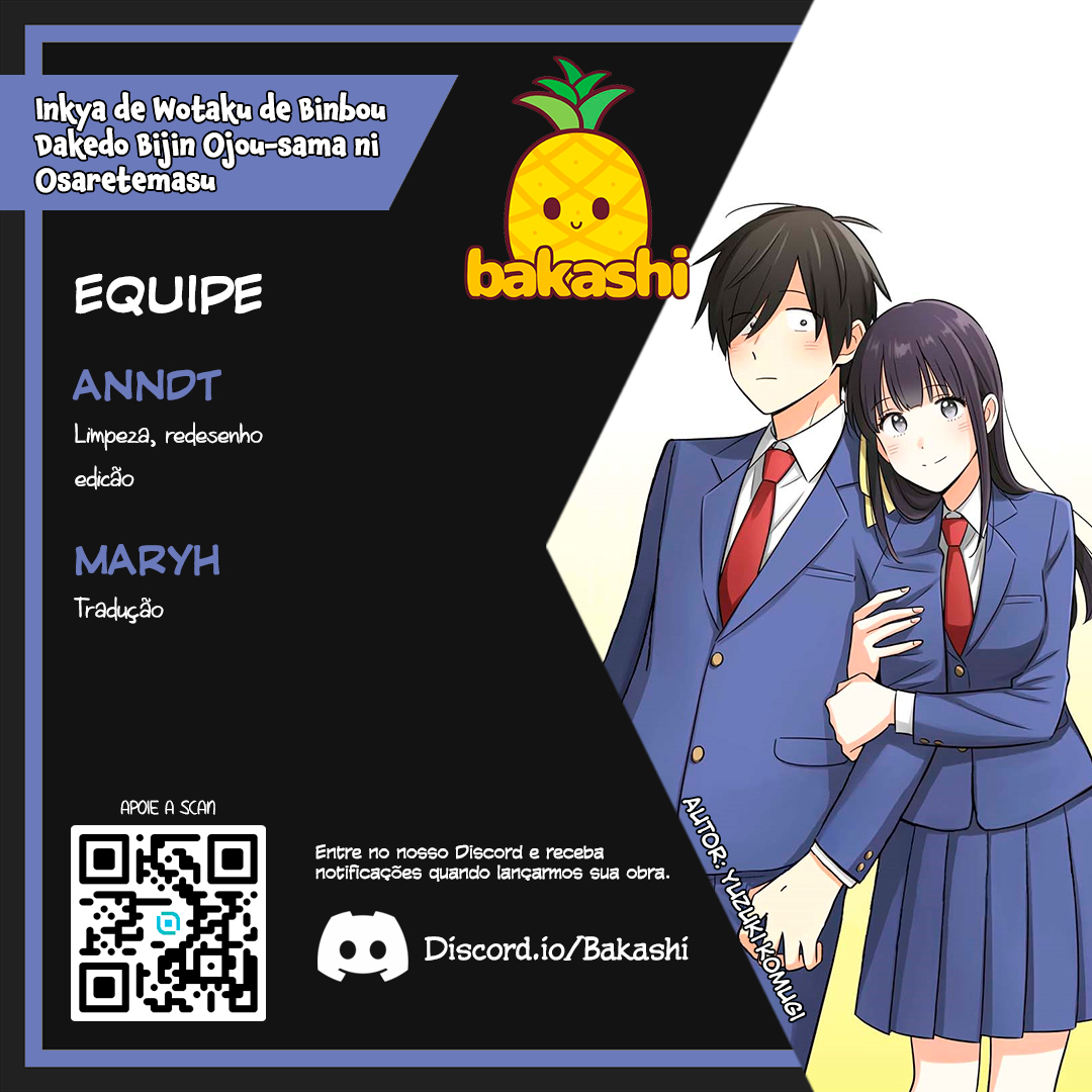 Eu sou um otaku tímido e pobre, mas essa jovem linda e rica está obcecada por mim Capítulo 3.3 Página 1