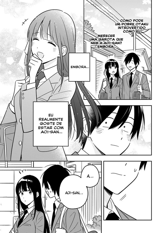 Eu sou um otaku tímido e pobre, mas essa jovem linda e rica está obcecada por mim Capítulo 3.3 Página 3