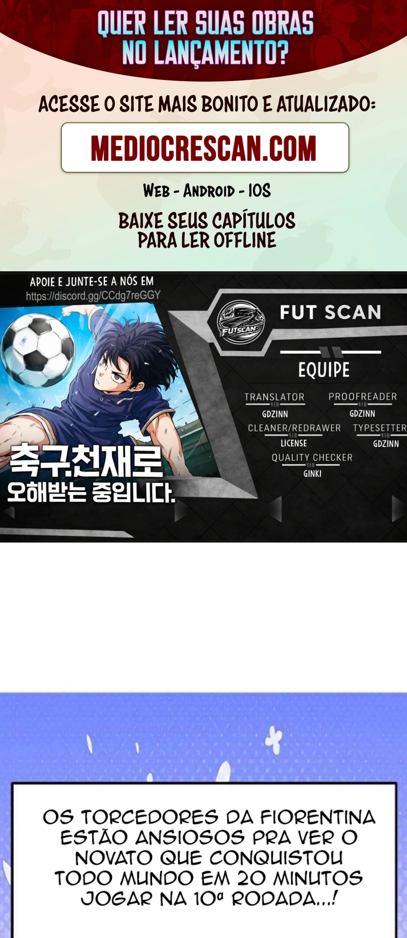 Acham Que Eu Sou um Gênio do Futebol Capítulo 34 Página 1