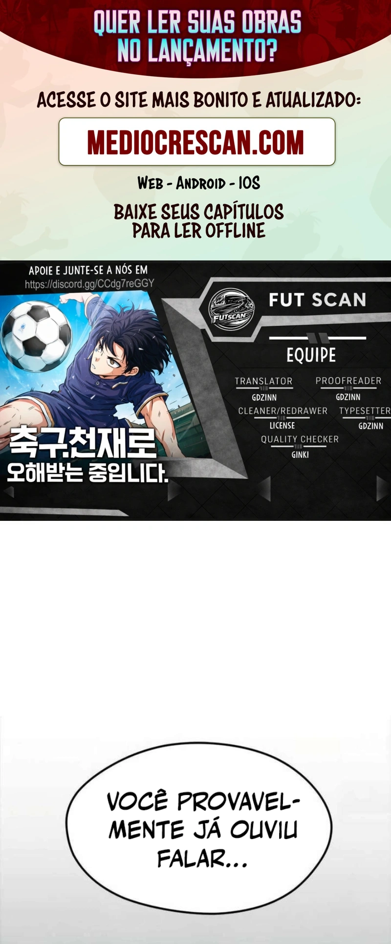 Acham Que Eu Sou um Gênio do Futebol Capítulo 35 Página 1