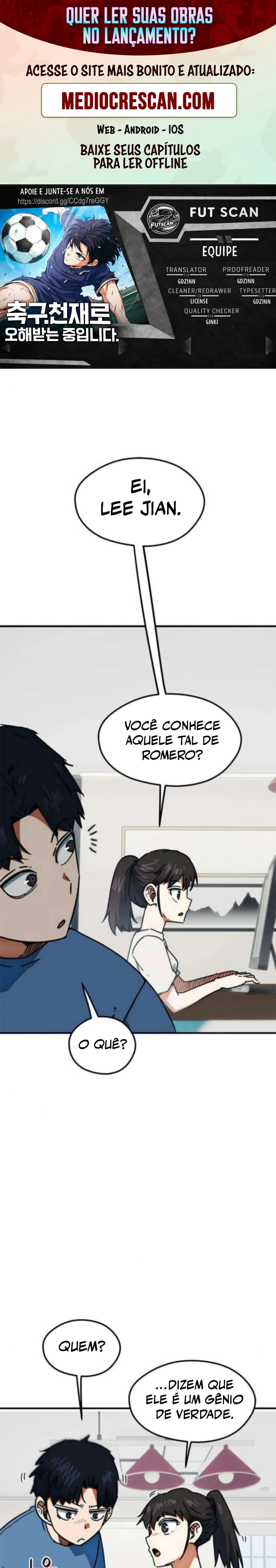 Acham Que Eu Sou um Gênio do Futebol Capítulo 39 Página 1