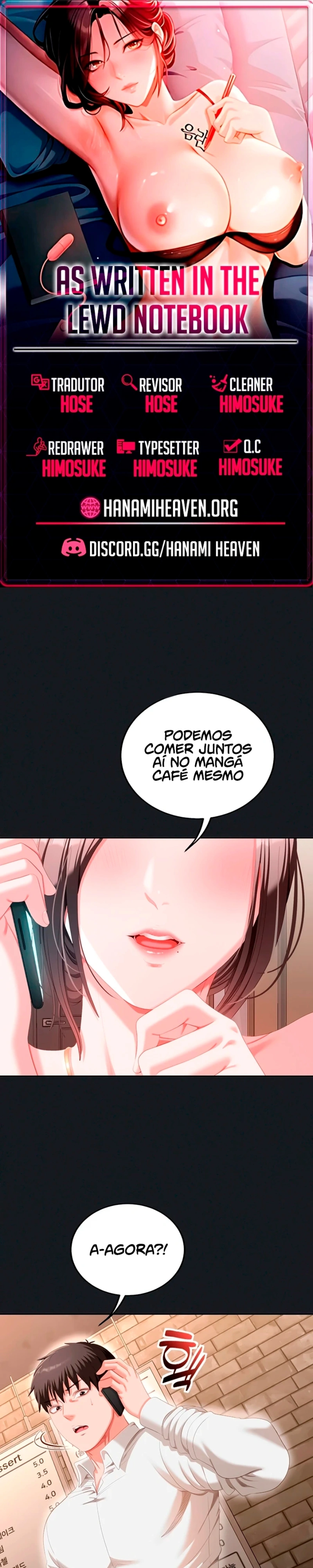 Conforme Escrito no Caderno Obsceno Capítulo 3 Página 1
