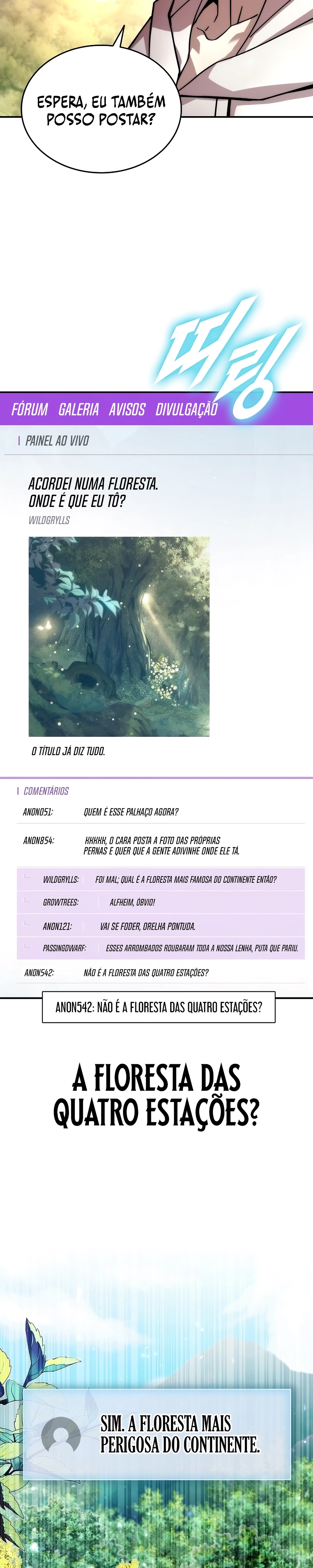 Tenho Uma Galeria na Floresta Capítulo 1 Página 6