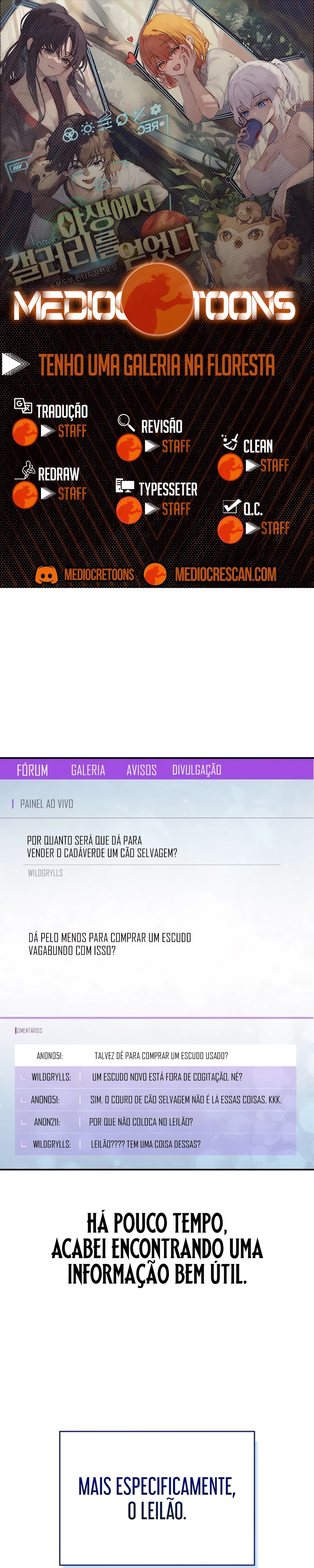 Tenho Uma Galeria na Floresta Capítulo 5 Página 1