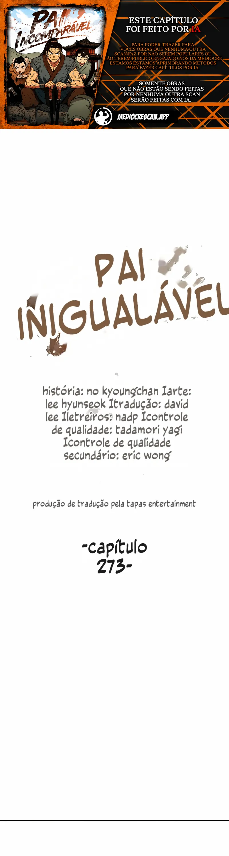 Pai Incomparável Capítulo 273 Página 1