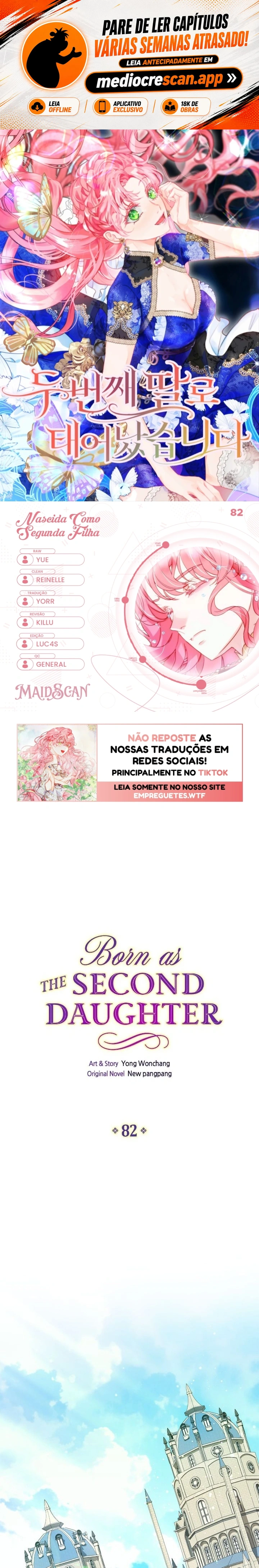 Nascida como a Segunda Filha Capítulo 82 Página 1