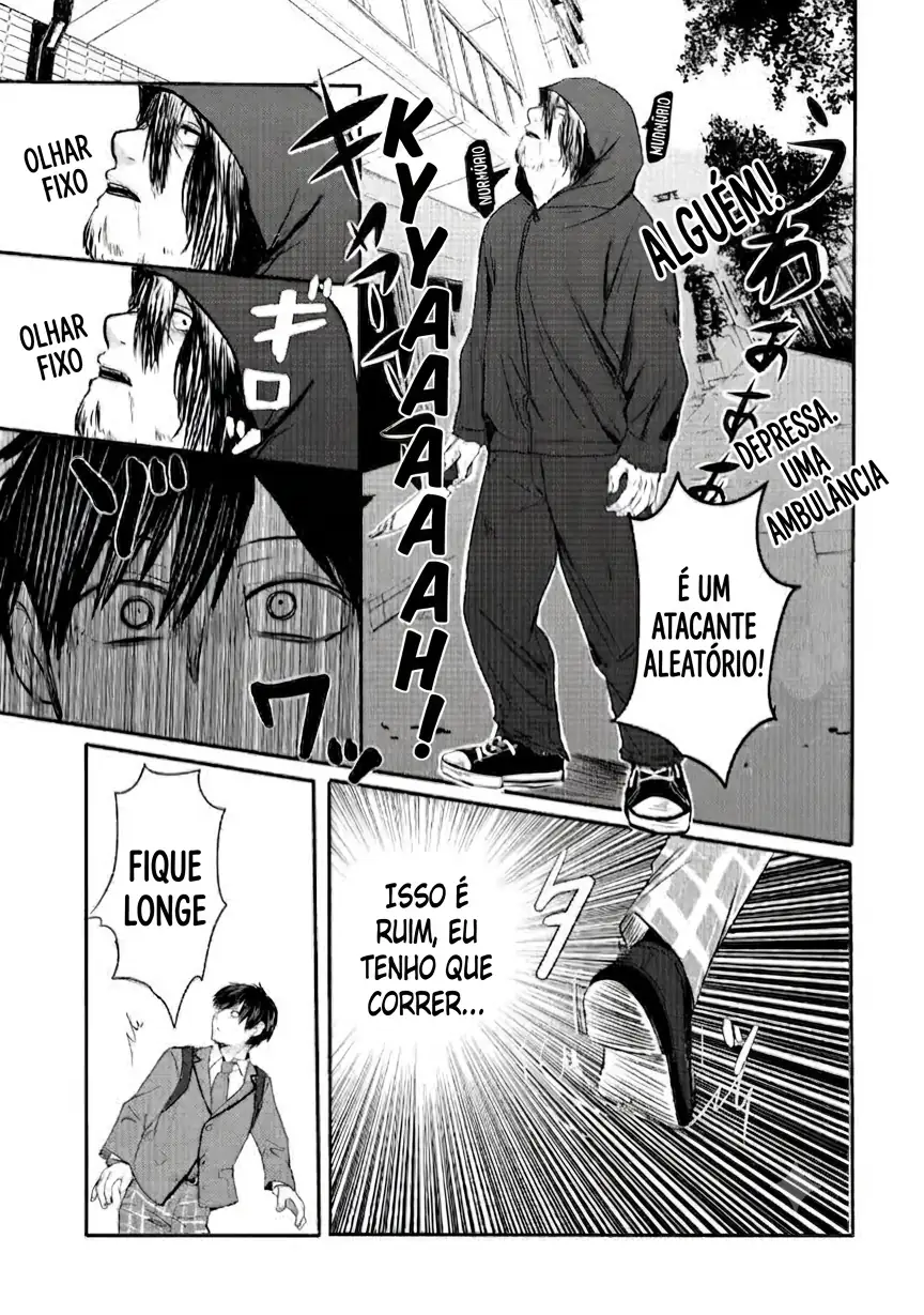 O resultado de eu, um cara comum sem nada, que salvou as belas irmãs gêmeas arriscando a vida, na verdade sendo um yandere, acabou deixando as duas realmente irritadas Capítulo 1 Página 13