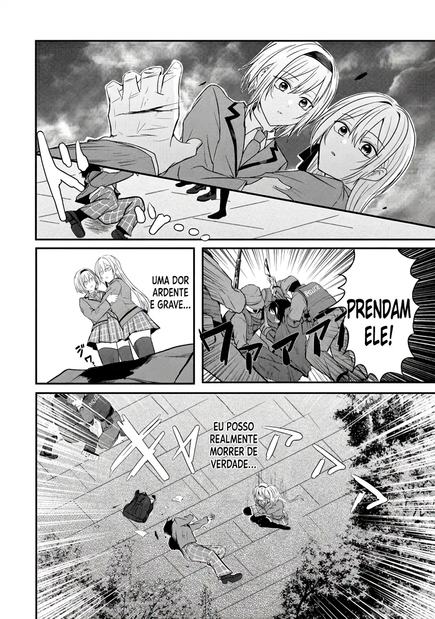 O resultado de eu, um cara comum sem nada, que salvou as belas irmãs gêmeas arriscando a vida, na verdade sendo um yandere, acabou deixando as duas realmente irritadas Capítulo 1 Página 24